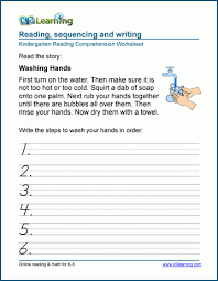Sequencing events transition words sequence of events. Kindergarten Reading Exercises K5 Learning