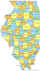Free printable blank illinois county map keywords: Printable Illinois Maps State Outline County Cities