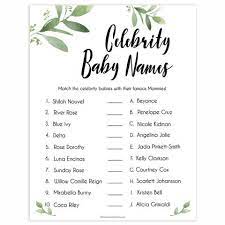 Botanical Floral Celebrity Baby Names Baby Name Game Celebrity Babies