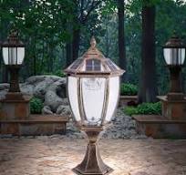 Best Selling Garden Antique Home Gate Led Street Pillar Light