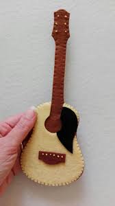 Felt Guitar Bookmark Felt Bookmark Felt Diy Felt Crafts Diy