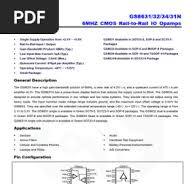 GS8632 Opamp Datasheet Overview | PDF