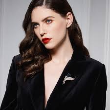 Luxusní brož Swarovski Elements Estafanie