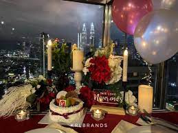 Candle light dinner surprise penang kl cottonbunnys florist. Candlelight Dinner At Kl With Klcc View Krlbrands