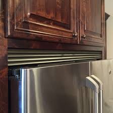 Metal Louvered Gap Filler Above Fridge Kitchen Design Kitchen Colors Kitchen