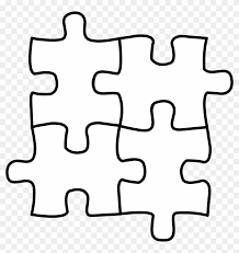 Flat vector illustration isolated on white background. Puzzle Clipart Outline Jigsaw Puzzle Clipart Black And White Free Transparent Png Clipart Images Download