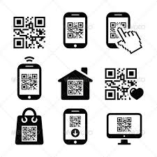 Qr Code On Mobile Or Cell Phone Icons Phone Icon Coding Qr Code