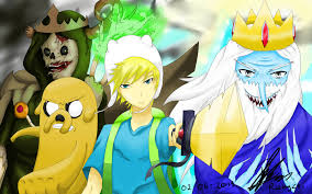 Adventure time is an american animated television series created by pendleton ward for cartoon network.the series follows the adventures of finn (voiced by jeremy shada), a human boy, and his best friend and adoptive brother jake (john dimaggio), a dog with magical powers to change shape and grow and shrink at will. 50 Adventure Time Fan Art Wallpaper On Wallpapersafari