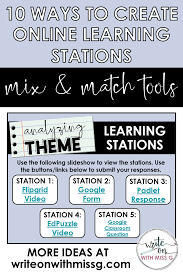 How To Structure Learning Stations Online Write On With Miss G Learning Stations Digital Learning Classroom Online Learning