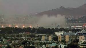 An explosion was reported thursday at the airport in kabul, afghanistan, the department of defense confirmed. 0qi97mx6eouy M