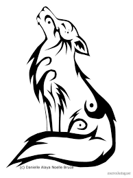 Howling Wolf Coloring Pages Coloring Pages Printable Tribal Wolf Tattoo Tattoos Picture Tattoos