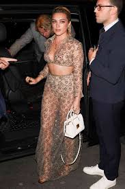 Florence Pugh Bares Her Nipples Again in Valentino Design