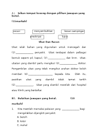 Murid akan meneka tajuk pembelajaran hari ini. Top Pdf Soalan P Kesihatan Tahun 2 Kssr 123dok Com