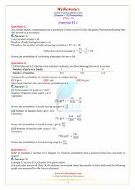 Nys common core mathematics curriculum. Ncert Solutions For Class 9 Maths Chapter 15 Probability Exercise 15 1