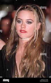 LOS ANGELES, CA. August 25, 1997: Actress Alicia Silverstone at premiere of  her new movie, "Excess Baggage," which she also co-produced Stock Photo