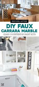 Painting Kitchen Countertops To Look Like Carrara Marble Painting Kitchen Countertops Painting Countertops Kitchen Countertops