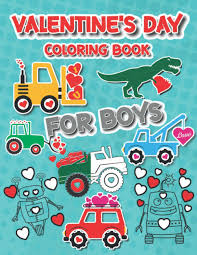 There is a separate page for each of the following types of dinosaurs in this free coloring book download your copy of the dinosaur coloring pages packet. Valentine S Day Coloring Book For Boys For Kids Boys And Girls Pages With Train Tractor Digger Truck Cars Robots Dinosaurs Hearts Publishing Small Planet 9798589801408 Amazon Com Books