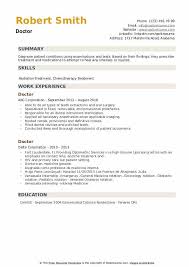 This guide will show you how to do it. Doctor Resume Samples Qwikresume