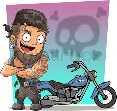 You can download free editable vector graphics clipart on lovepik, we provide elements in png, ai, psd, eps and other. Cartoon Strong Biker Character In Stock Vector Colourbox