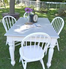 We made a potting bench using reclaimed vintage table top…. Yard Sale Find Turns Into A Beautiful Farmhouse Kitchen Table And Chairs