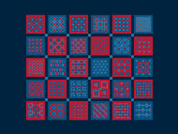 Check spelling or type a new query. Cross Stitch Stitchery Sampler Macro Squares Antique Tiled Patchwork In Red Blue Traditional Embroidery Vivsters Pdf Counted Chart 275