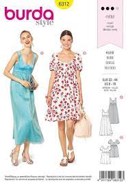 Patron robe carmen taille empire sans manche t38, sensoussi. Patron Burda Robe Ligne Empire Encolure Ballerine