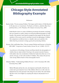 This Chicago Style Annotated Bibliography Example Will Provide You With All The Details You Annotated Bibliography Example Chicago Style Annotated Bibliography