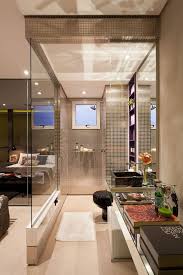 Banheiro Aberto Para O Quarto Efeito Loft Casas De Banho De Luxo Banheiro Integrado Banheiros Luxuosos