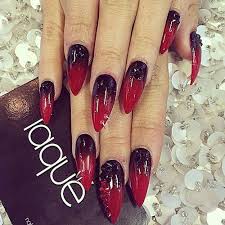 Black And Red Ombre Nails Vanessa Hudgens Black Red Jewels Piercing Rings Nails Red Ombre Nails Red Nails Black Ombre Nails