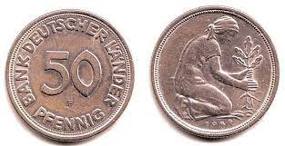 Die bank deutscher länder (bdl) wurde am 1. 50 Pfennig Bank Deutscher Lander 1949 F Maba Shop
