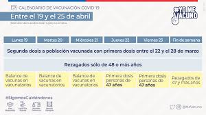 La regiomontana aseguró que las vacunas son del presidente y que. Calendario De Vacunacion Masiva Contra Covid 19 Ministerio De Salud Gobierno De Chile