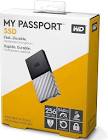 WD 256GB My Passport SSD Portable Storage - USB 3.1 - Black-Gray - WDBKVX2560PSL-WESN SanDisk