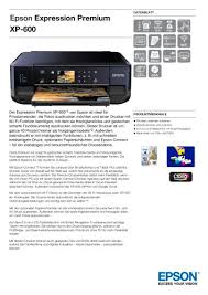 Keiner eine lösung zu diesem problem? Xp 600 Epson Europe Pdf Katalog Technische Unterlagen Prospekt