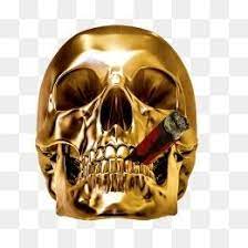 Free Download Golden Skull Png Image Iccpic Iccpic Com