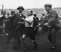 The race, conceived by frenchman michel bréal, followed the legendary route of pheidippides, a trained runner who was believed to have been sent from the plain of marathon to athens to announce the defeat of an invading persian army in 490 bce. Athletics At The 1908 Summer Olympics Men S Marathon Wikipedia