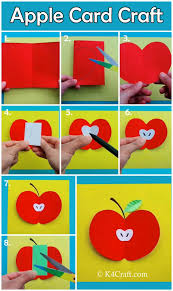 You can always go out and buy a birthday card for someone from the grocery store, but have you ever tried making a home made one? How To Make Paper Apple Card Craft Step By Step Tutorial K4 Craft