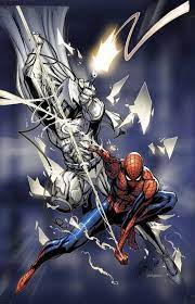 Download Spiderman X Moon Knight Phone Wallpaper | Wallpapers.com