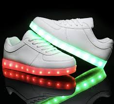 Kids White Led Light Up Shoes Low Tops By Rave Kixx Rave Kixx