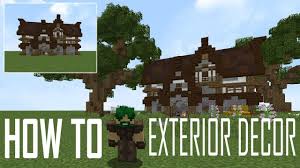 Exterior Decor Minecraft Building Tutorial Make A House At Home Https Cstu Io A94db3 Exterior Decor Exterior Minecraft Building