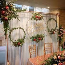 Newchic offer quality flower wall decor at wholesale prices. 15 40cm Metal Hoops Home Door Hanging Gold Iron Metal Ring Wreath Wall Hanging Ornament Wedding Decoration Spring Party Decor Shopee Philippines