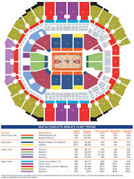 charlotte bobcats seating chart charlotte hornets