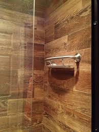 We Are Doing A Wood Ceramic Tile In Our Double Shower At The New House We Ve Picked It Out Paid For It And I Wood Tile Shower Wood Tile Bathroom Shower