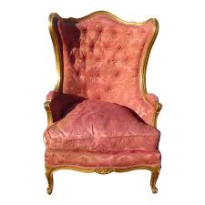 1940s Vintage French Provincial Rococo Louis Xvi Red Rose Accent Chair In 2020 Accent Chairs Victorian Chair Fancy Chair