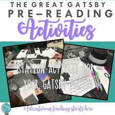 This study guide for the great gatsby features key facts about the novel's plot, characters, themes, and historical context. The Great Gatsby Prereading Lessons Activities And Fun Tpt