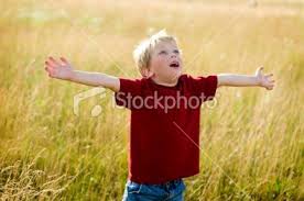 Little Boy With His Arms Out Praising God Selective Focus On Hand Childlike Faith Raising Godly Children Teaching Kids