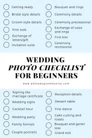 A wedding photography checklist can prevent those missed moments. 13 Wedding Photography Tips For Beginners Photobug Community