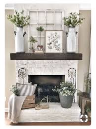 Farmhouse Decoration For Fireplace Area Nice And Cozy Ad Farm House Living Room Fireplace Mantel Decor Pottery Barn Shelves
