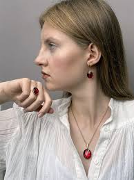 Silver Gold-plated & Cherry Amber Link Bracelet With Inlaid Silver Stripes,  Crown Cut Baltic Amber Gemstones, Elegant, Classic