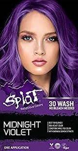 Amazon Com Splat 30 Wash No Bleach Semi Perm Hair Dye Midnight Violet Beauty Hair Color Dyed Hair Purple Bleach Hair Dye