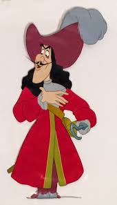 Animation Collection Original Production Cel Of Captain Hook From Peter Pan 1953 Captain Hook Disney Tattoos Peter Pan Disney